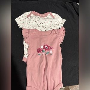 Pink Graphic Onesie Set